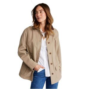 L.L. Bean Flannel Lined Adirondack Barn Coat Dark Khaki Size 2X